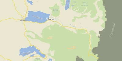 মানচিত্র pucon, চিলি